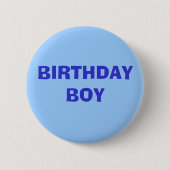 BADGE ROND 5 CM GARÇON D'ANNIVERSAIRE (Devant)