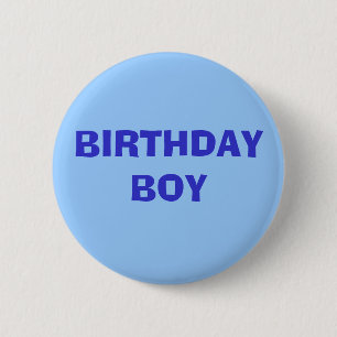 BADGE ROND 5 CM GARÇON D'ANNIVERSAIRE
