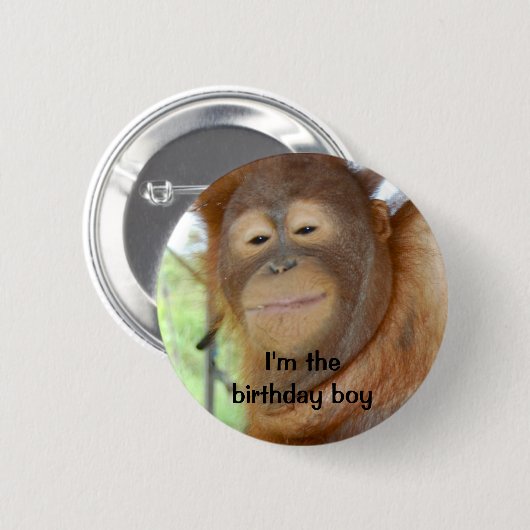 Badge Rond 5 Cm Garçon d'anniversaire (Devant & derrière)