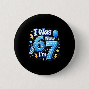 Badge Rond 5 Cm garçon d'anniversaire 6 7 ans 7 ans avait 6 7 67 m