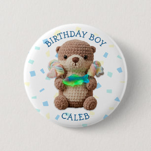 Badge Rond 5 Cm Garçon d'anniversaire personnalisé sur le thème de