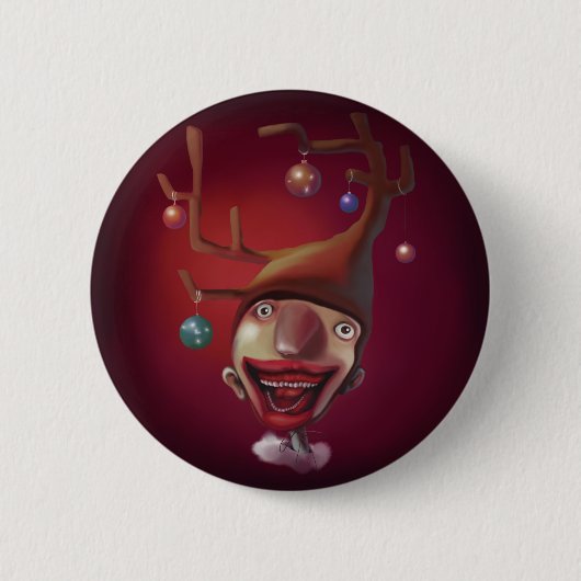 Badge Rond 5 Cm Garçon de Noël (Devant)