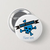 Badge Rond 5 Cm Garçon de pirate de bébé (Devant & derrière)