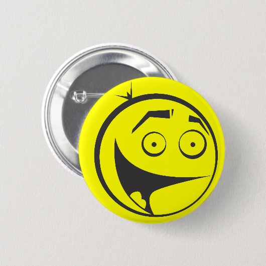 Badge Rond 5 Cm Garçon de sourire (Devant & derrière)