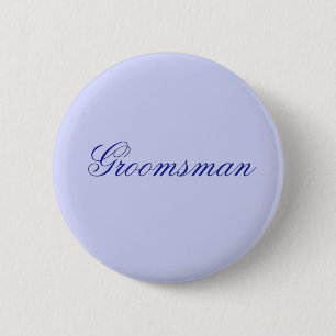 Badge Rond 5 Cm Garçon d'honneur bleu élégant