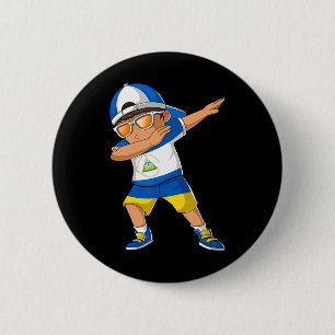Badge Rond 5 Cm Garçon moitié nicaraguayen ukrainien Nicaragua Ukr