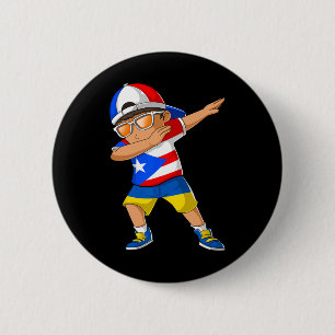 Badge Rond 5 Cm Garçon moitié portoricain moitié ukrainien Porto R