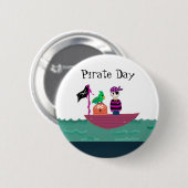 Badge Rond 5 Cm Garçon pirate (Devant & derrière)