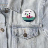 Badge Rond 5 Cm Garçon pirate (En situation)