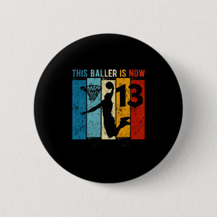 Badge Rond 5 Cm Garçon squelette de 13 ans pour son 13e anniversai