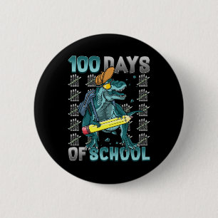 Badge Rond 5 Cm Garçons 100 Jours De Dinosaure Scolaire 100 Jours 