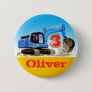 Badge Rond 5 Cm Garçons bêcheur fait sur commande de construction