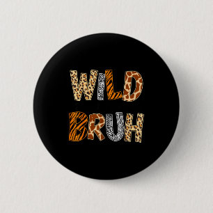 Badge Rond 5 Cm Garçons drôle animal sauvage sur la lecture bruh l