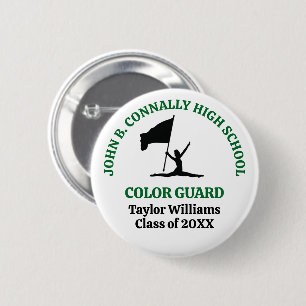 Badge Rond 5 Cm Garde de couleur personnalisée de la Green High Sc