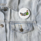 Badge Rond 5 Cm Garde de pigeon (En situation)