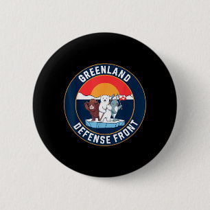 Badge Rond 5 Cm Garde du Groenland lar Ours Lance Emblème Arctique