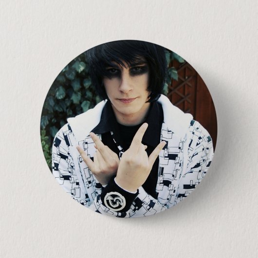 Badge Rond 5 Cm Garde forestière introspective d'Emo (Devant)