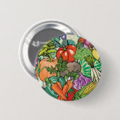 Badge Rond 5 Cm Gardener végétal (Devant & derrière)