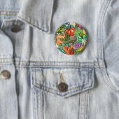 Badge Rond 5 Cm Gardener végétal (En situation)