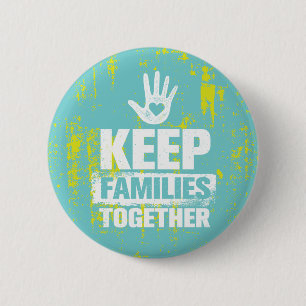 Badge Rond 5 Cm Garder les familles unies