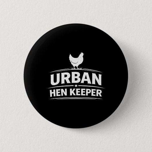 Badge Rond 5 Cm Gardeuse de Poule Urne – Conception de Style de Vi (Devant)