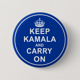 BADGE ROND 5 CM GARDEZ KAMALA ET PORTEZ