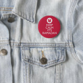 Badge Rond 5 Cm gardez le calme son Ramadan (En situation)