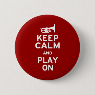 Badge Rond 5 Cm Gardez le micro calme