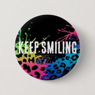 Badge Rond 5 Cm Gardez le Sourire