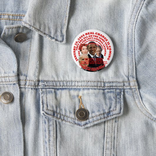 Badge Rond 5 Cm gardez notre constitution (En situation)