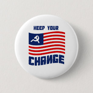 Badge Rond 5 Cm Gardez votre changement