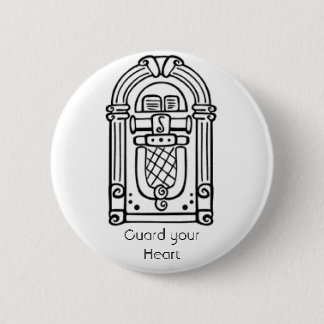 Badge Rond 5 Cm Gardez votre coeur