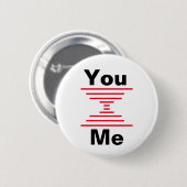 Badge Rond 5 Cm Gardez votre espace (Devant & derrière)