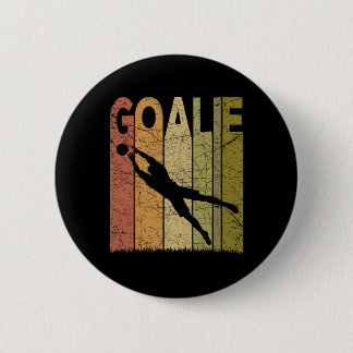 Badge Rond 5 Cm Gardien de Football Vintage Gardien de but de Foot
