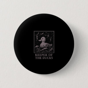Badge Rond 5 Cm Gardien Des Canards Gardien Mystique Tempête Crois