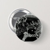 Badge Rond 5 Cm gardien des neiges yaie (Devant & derrière)