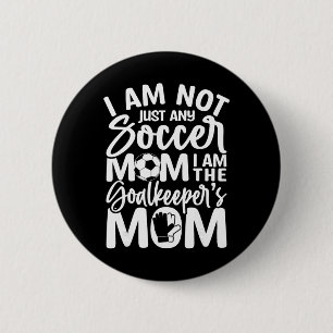 Badge Rond 5 Cm Gardienne de but Maman - Maman gardienne de but de