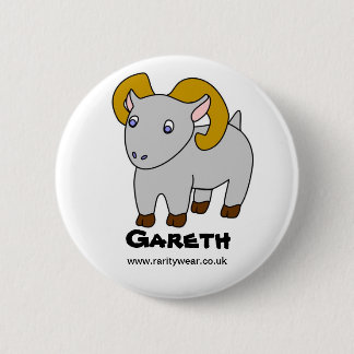 Badge Rond 5 Cm Gareth la chèvre