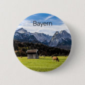 Badge Rond 5 Cm Garmisch Partenkirchen Alpes Bavière Allemagne (Devant)