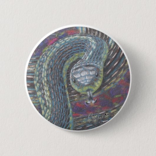 Badge Rond 5 Cm GarterSnake (Devant)