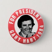 Badge Rond 5 Cm Gary Hart - bouton (Devant)