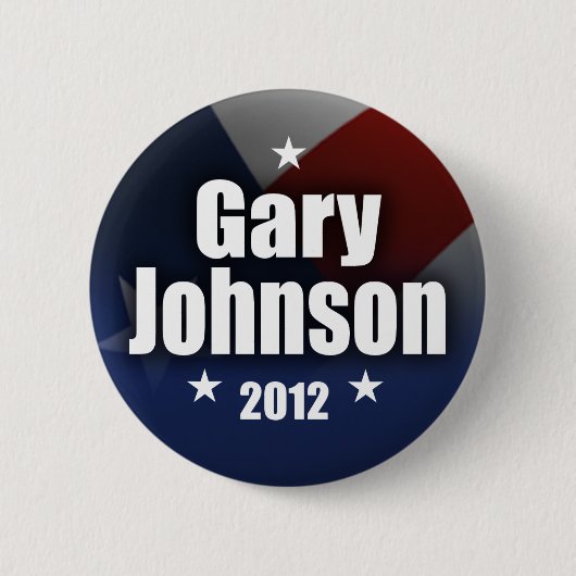 Badge Rond 5 Cm Gary Johnson 2012 (Devant)