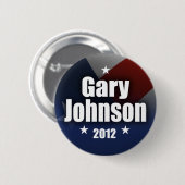 Badge Rond 5 Cm Gary Johnson 2012 (Devant & derrière)