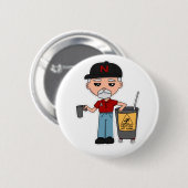 Badge Rond 5 Cm Gary Pin (Devant & derrière)