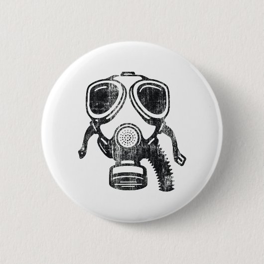 Badge Rond 5 Cm gasmask (Devant)