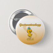 Badge Rond 5 Cm Gastroentérologie Chick (Devant & derrière)