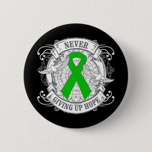 Badge Rond 5 Cm Gastroparésie n'abandonnant jamais l'espoir