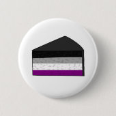 Badge Rond 5 Cm Gâteau Asexuel (Devant)