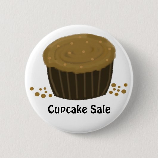 Badge Rond 5 Cm Gâteau au Chocolat - Vente de Gâteaux (Devant)