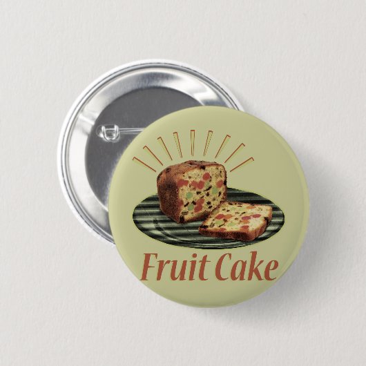 Badge Rond 5 Cm Gâteau aux fruits (Devant & derrière)